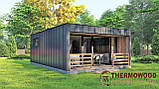 Модульний будинок 7,2х5,2м High Tech House 09 в стилі хай-тек від виробника ThermoWood Production, фото 3
