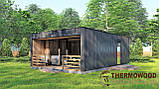 Модульний будинок 7,2х5,2м High Tech House 09 в стилі хай-тек від виробника ThermoWood Production, фото 4