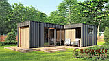 Модульний будинок 9,0х5,0м High Tech House 10 в стилі хай-тек від виробника ThermoWood Production, фото 2