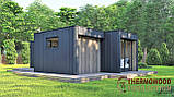 Модульний будинок 9,0х5,0м High Tech House 10 в стилі хай-тек від виробника ThermoWood Production, фото 3