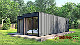 Модульний будинок 9,0х5,0м High Tech House 10 в стилі хай-тек від виробника ThermoWood Production, фото 4
