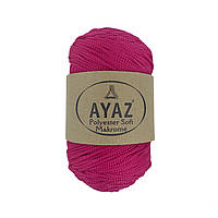 Ayaz Polyester Soft Makrome (Аяз Макроме) № 1137 малиновий (Пряжа макраме, для сумок)