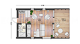 Барнхаус, модульний будинок 8,7х5,0м Barn House 01 від виробника ThermoWood Production, фото 8