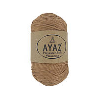 Ayaz Polyester Soft Makrome (Аяз Макроме) № 1221 карамель (Пряжа макраме, для сумок)