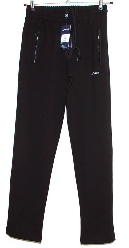 Спортивні штани чоловічі чорні Fore 9697 M,L,XL,XXL,3XL L, фото 2