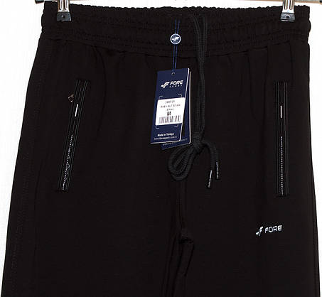 Спортивні штани чоловічі чорні Fore 9697 M,L,XL,XXL,3XL, фото 2