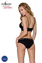 Трусики з широкою гумкою і мереживом Passion PS001 PANTIES S, black, фото 5