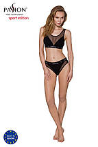 Трусики з прозорою вставкою Passion PS002 PANTIES S, black, фото 2