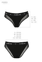 Трусики з прозорою вставкою Passion PS002 PANTIES S, black, фото 3