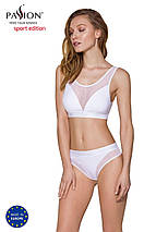 Трусики з прозорою вставкою Passion PS002 PANTIES L, white, фото 2