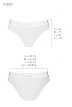 Трусики з прозорою вставкою Passion PS002 PANTIES L, white, фото 3