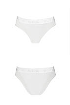 Трусики з прозорою вставкою Passion PS002 PANTIES L, white, фото 4