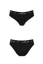 Трусики-сліпи з бавовни та еластаном Passion PS004 PANTIES XL, black, фото 4
