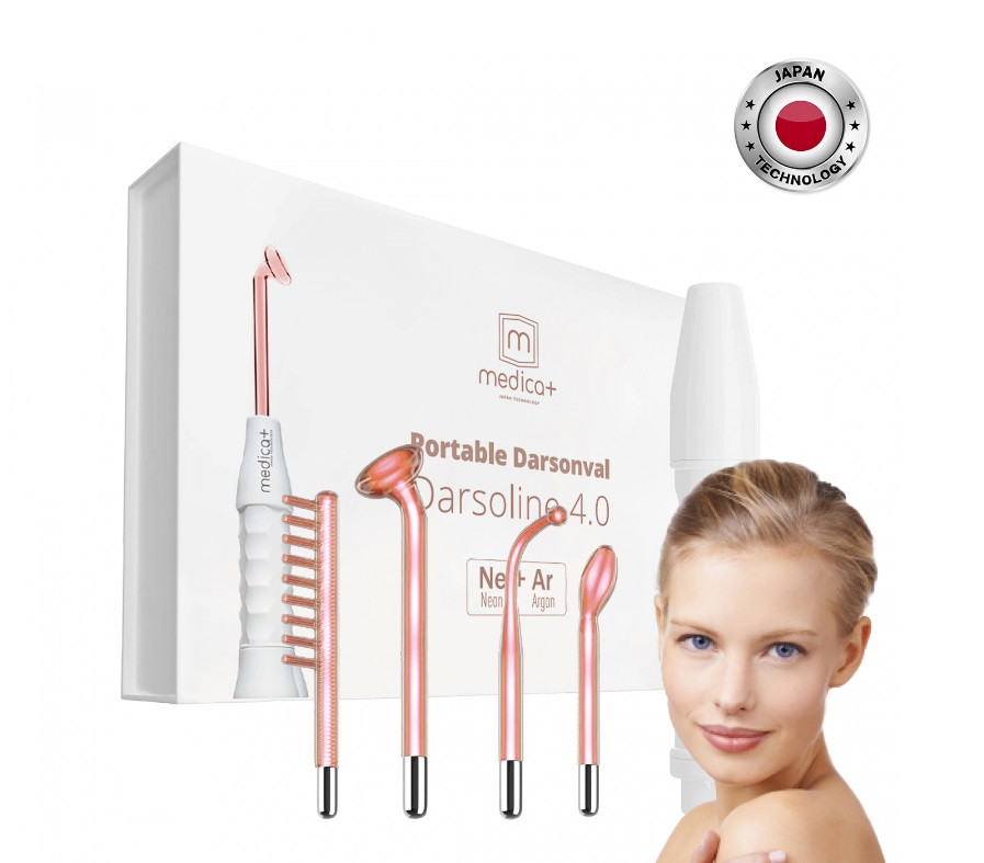 Дарсонваль для обличчя, волосся, тіла MEDICA+ DARSOLINE 4.0 апарат, прилад для дарсонвалізації, фото 1