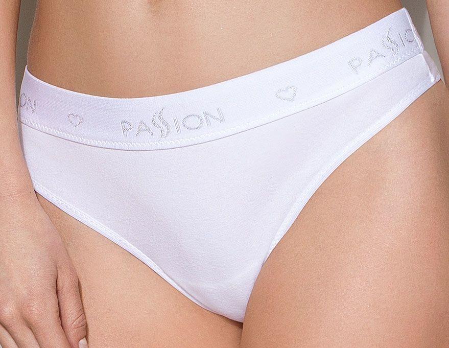 Трусики-бразиліана з бавовни Passion PS005 PANTIES L, white