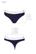 Спортивні трусики-стрінги Passion PS007 PANTIES XL, navy blue, фото 3