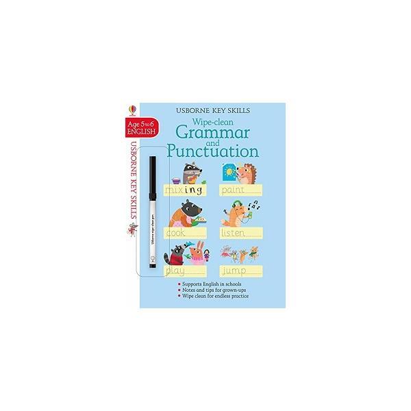 Книга Key Skills: Wipe-Clean Grammar and Punctuation Age 5-6 (9781474922371) Usborne