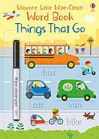 Книга Little Wipe-Clean Word Book: Things That Go (9781474968133) Usborne