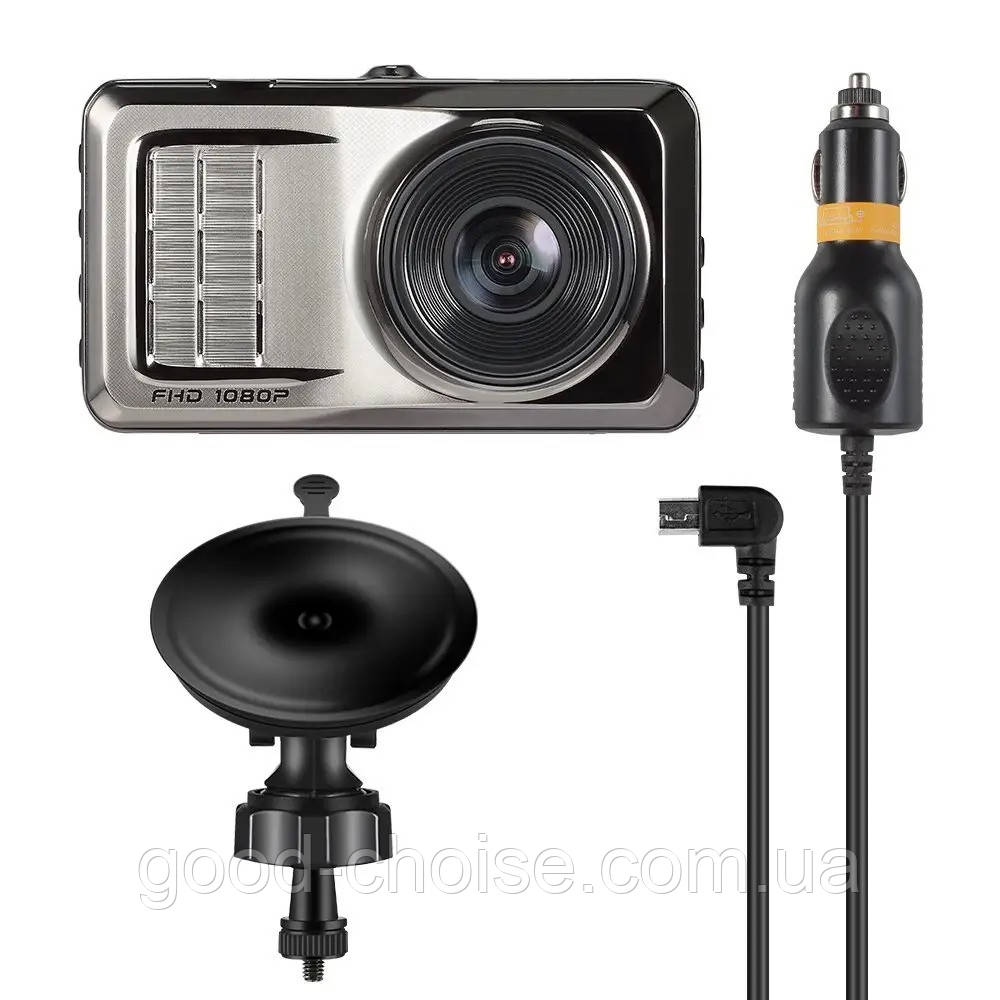 Відеореєстратор на акумуляторі (12 мп, 3'') DVR E26, з HDMI / Відеореєстратор в машину, фото 1