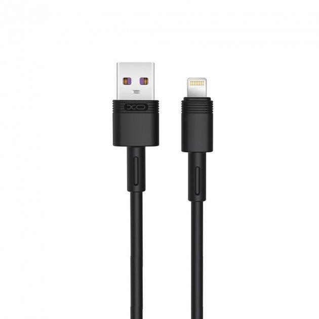 Кабель XO NB-Q166 5A fast charging usb cable Lightning Black