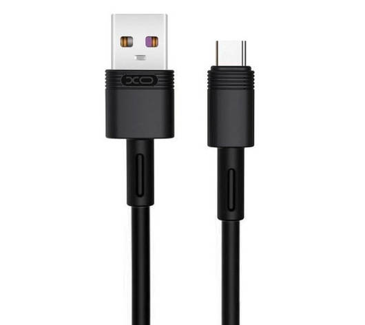 Кабель XO NB-Q166 5A fast charging usb cable Type-c Black, фото 1