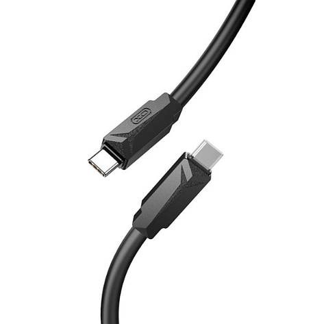 Кабель XO NBQ233B Type-c to TYPE-C 60W Data Cable Black, фото 1