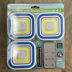 Бездротовий світильник 3СОВ для ніш, шаф LED light with Remote Control Set з пультом та таймером