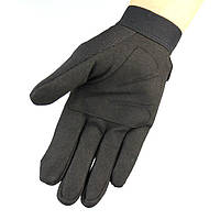 Перчатки тактические текстильные черного цвета, размер L Код 68-0113