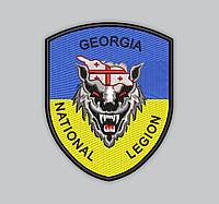 Шеврон GEORGIA NATIONAL LEGION Грузинский национальный легион 8см