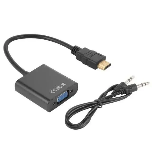 Конвертер HDMI у VGA+ аудіо (HDMI-VGA+ шнур AUX)