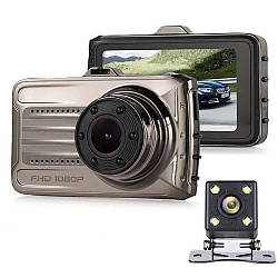 Автореєстратор FullHD, 3'' з камерою заднього виду DVR V13 / Реєстратор в машину / Реєстратор на лобове