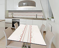 Наклейка 3Д виниловая на стол Zatarga «Фигурный бордюр» 600х1200 мм для домов, квартир, столов, кофейн, кафе