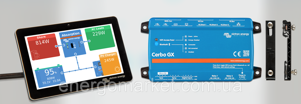 Адаптер для монтажу CerboGX на DIN35 (small, пара) - фото 2 - id-p1793950655