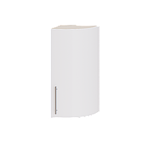 Кухня Модерн Эверест модуль Верх Радиус Угловое Окончание В47-300 Белый Глянец - Дуб молочный 30х30х72см