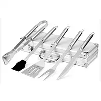 Набор для мангала BBQ Tools Set AL-5 в алюминиевом кейсе 37х13х7 см