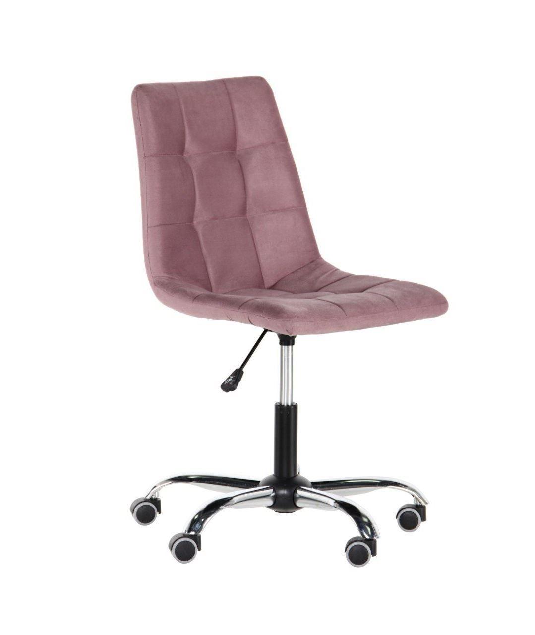 Кресло офисное без подлокотников мягкое поворотное Френки-RC Хром (Т+) Flox 77 лиловый цвет на колесах ТМ AMF - фото 3 - id-p1793912192