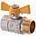 Кран кульовий Waterpro WP607-20FMW-Y — 3/4" FMW ГШМ YELLOW, ручка "метелик" жовта (WP2892), фото 4