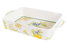 Блюдо для сервіровки фарфорове Лимони 32 х 19 см 924-749