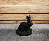 Статуэтка Кролик на подставке. 50, Черная