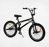 Велосипед трюковий 20 дюймів Corso BMX-3618 одношвидкісний, гальма Logon з гіроротором, пеги, фото 4