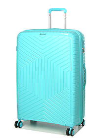 Валіза велика L поліпропілен бірюза 77х53х32(+5)см/133л/4.4кг/Snowball