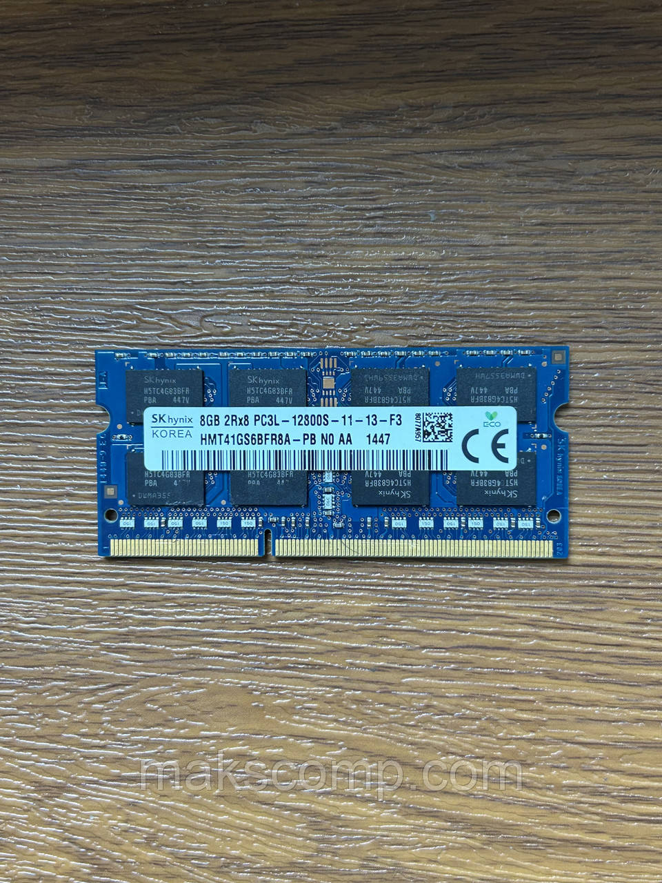 Пам'ять Hynix 8Gb So-DIMM  PC3L-12800S DDR3-1600 1.35v/1.5v (HMT41GS6BFR8A-PB)