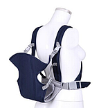 Рюкзак-слінг сумка кенгуру для перенесення немовля. Синій, фото 4