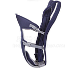 Рюкзак-слінг сумка кенгуру для перенесення немовля. Синій, фото 3