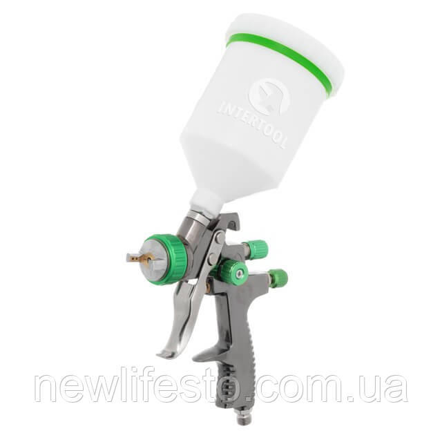 Пневматичний фарборозпилювач LVLP GREEN NEW INTERTOOL PT-0132