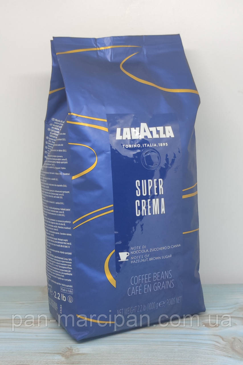 Кава зернова Lavazza Super Crema 1кг Італія, фото 1