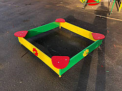 Ігровий майданчик пісочниця МАЛІШ 1300х1300х220. Ігрова конструкція пісочниця. Колір на вибір