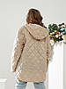 Коротка жіноча вітрівка з плащової тканини на синтепоні 100 весна-осень розміру норма і батал, фото 5