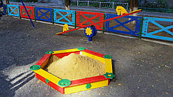 Ігровий майданчик пісочниця Шетгранка 1600х1400х220. Колір на вибір