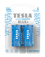 Батарейки Tesla С BLUE+ R14 / 1,5V / BLISTER FOIL 2 шт.